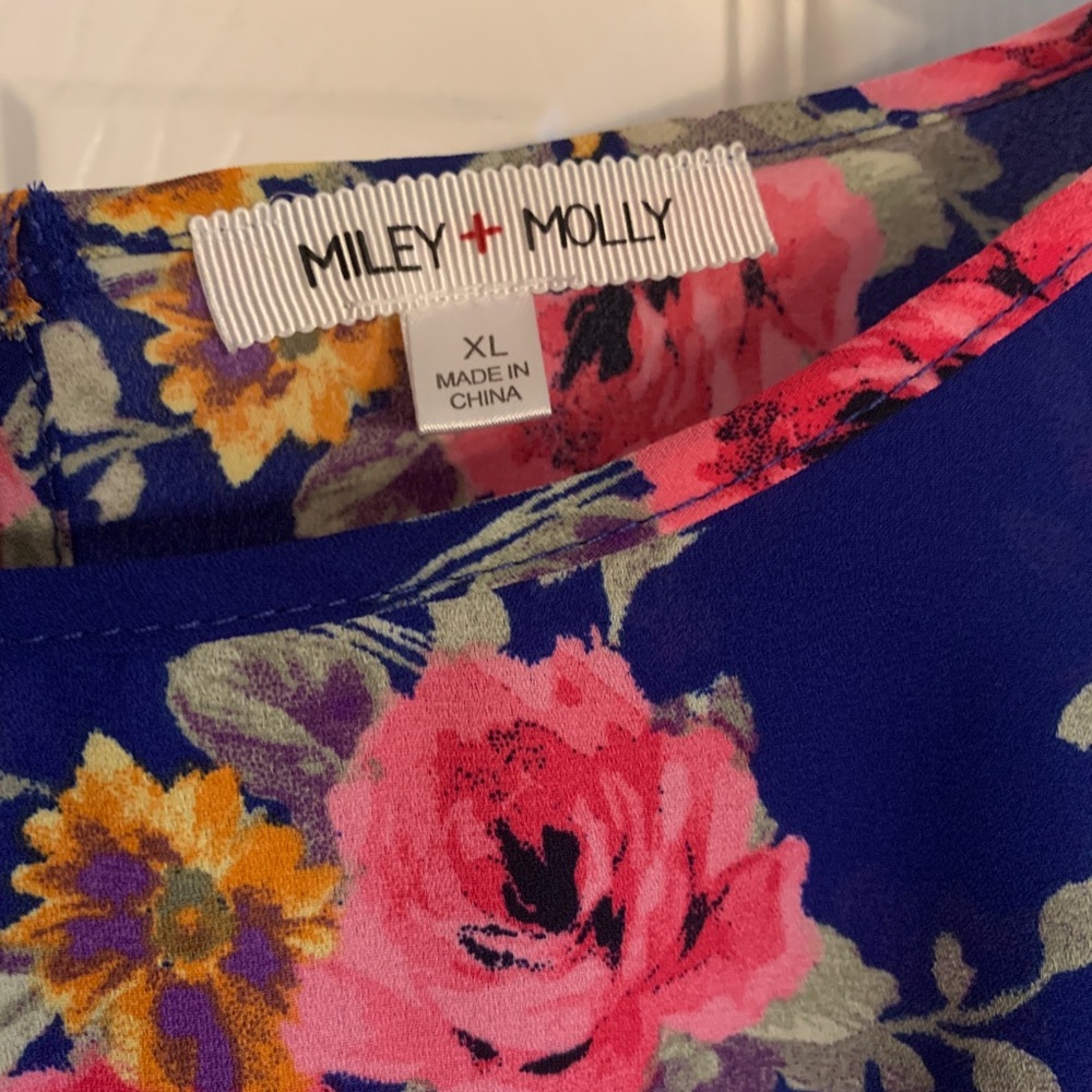 MILEY + MOLLY Multi Colored BLOUSE XL